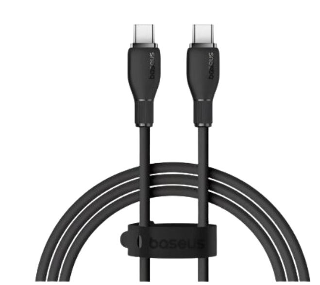 Кабель Baseus Pudding Series Fast Charging Cable Type-C to Type-C 100W 1.2m (P10355702111-00) Black